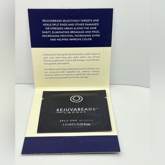$3 🌸 Rejuvabeads by Monat ~ Split End Mender ~ Single Use  ~ Hair Care ~ NEW - Picture 2 of 4